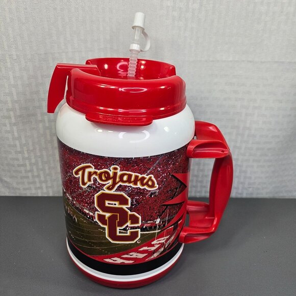 USC Trojans Vs. Utah Football Commemorative Mug With Straw & Lid By Whirley Drin - Picture 4 of 5